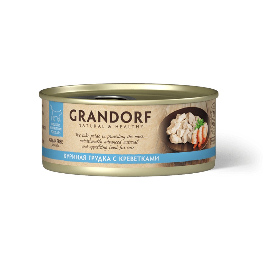 Grandorf «Куриная грудка с креветками в собственном соку» (70 грамм)