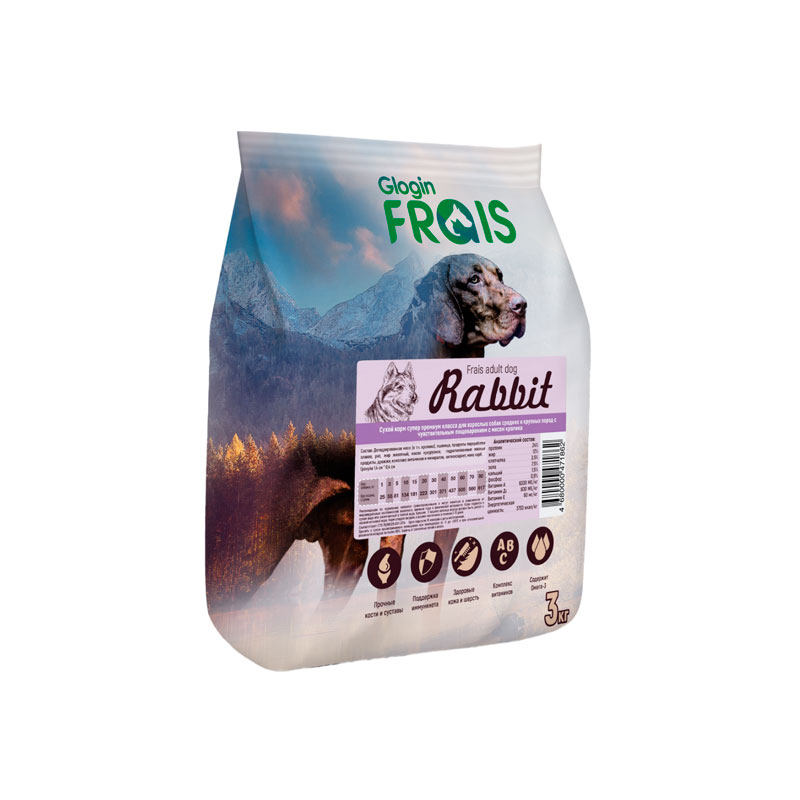 Frais Adult Dog Rabbit для взрослых собак средних и крупных пород (кролик)