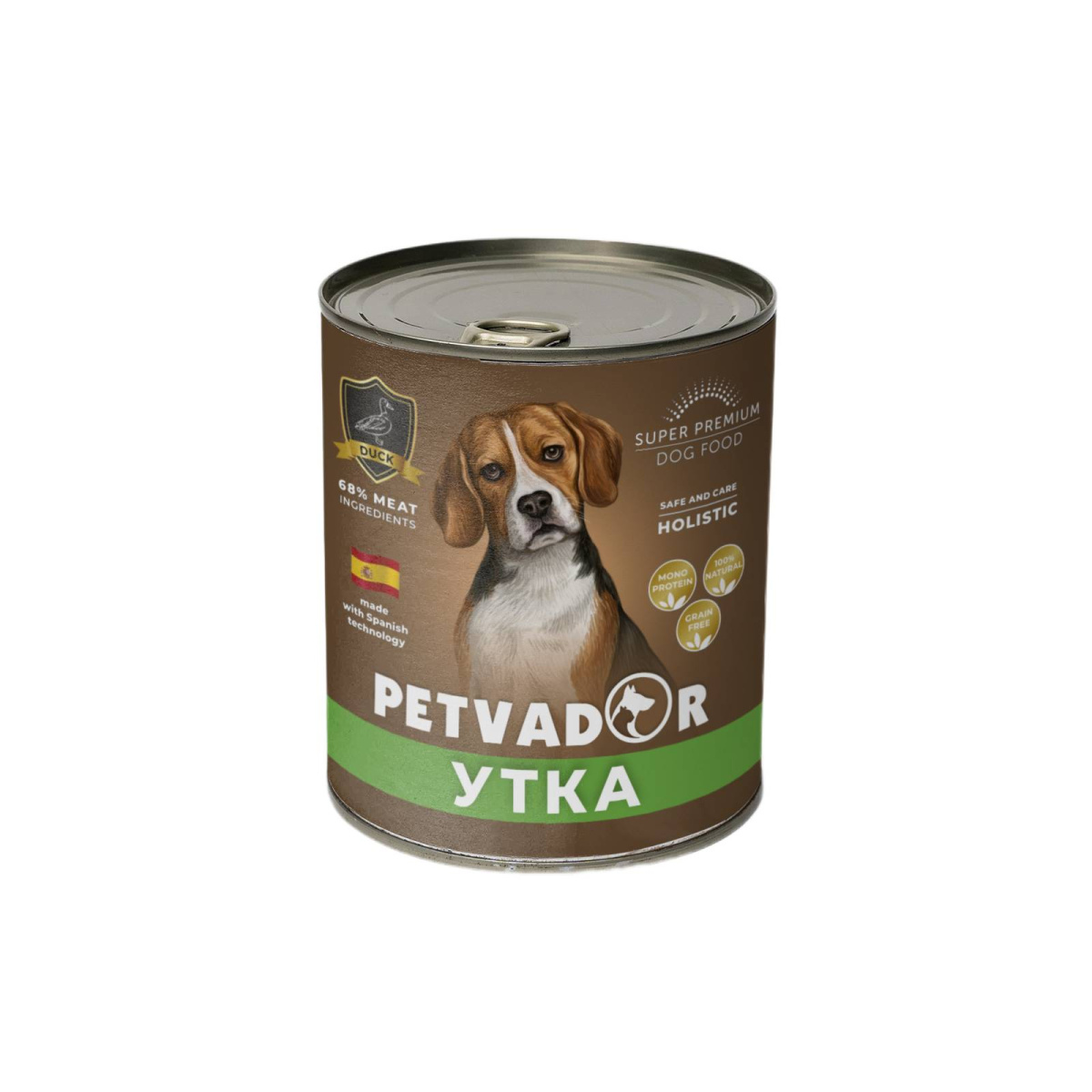 Влажный корм для собак Petvador (утка с лососевым маслом)