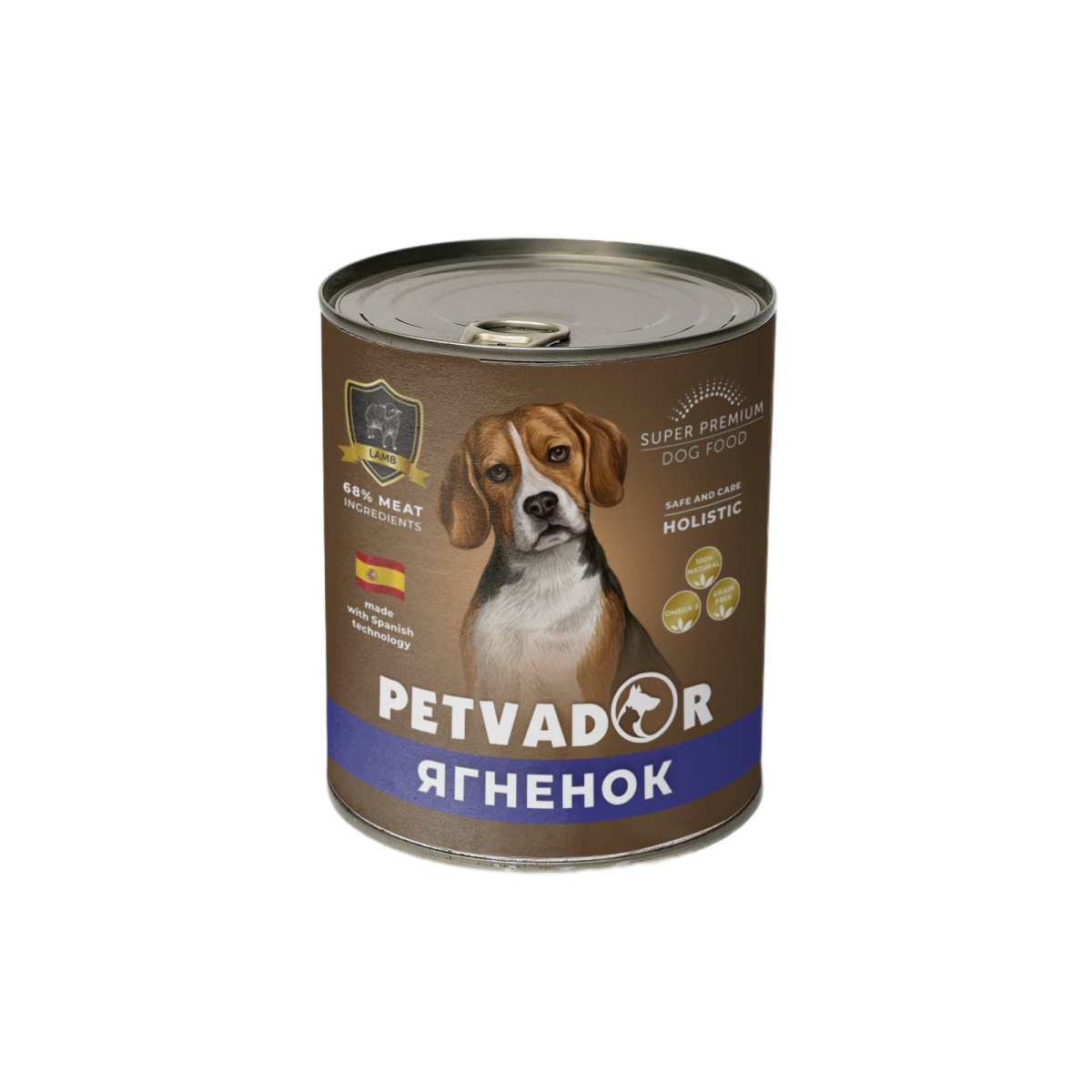 Влажный корм для собак Petvador (ягненок и лосось с льняным маслом)