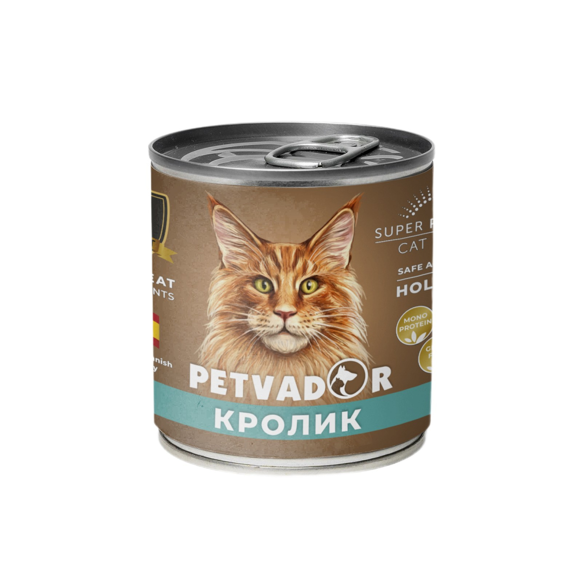 Влажный корм для кошек Petvador (кролик с льняным маслом)