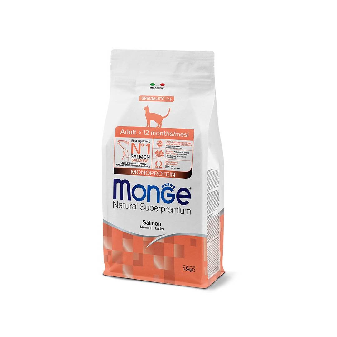 Monge Cat Speciality Line Monoprotein Adult для взрослых кошек, из лосося