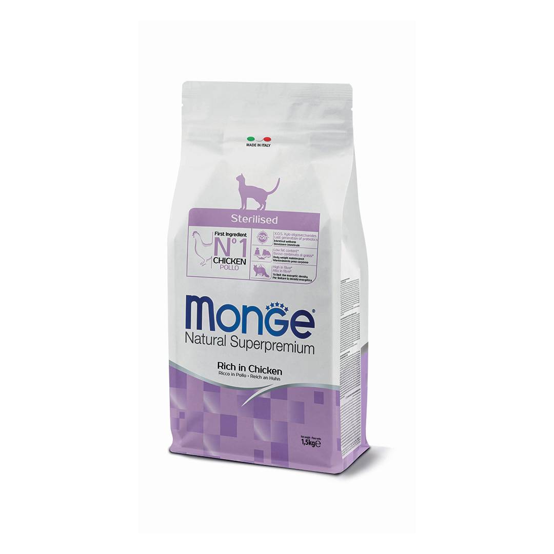 Monge Cat Daily Line Sterilised для стерилизованных кошек, из курицы