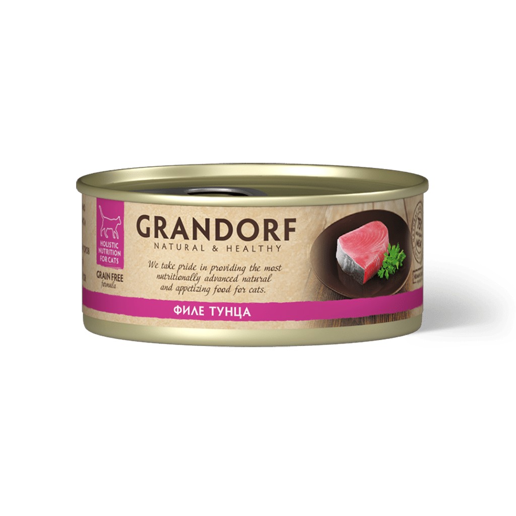 Grandorf «Филе тунца в собственном соку» (70 грамм)
