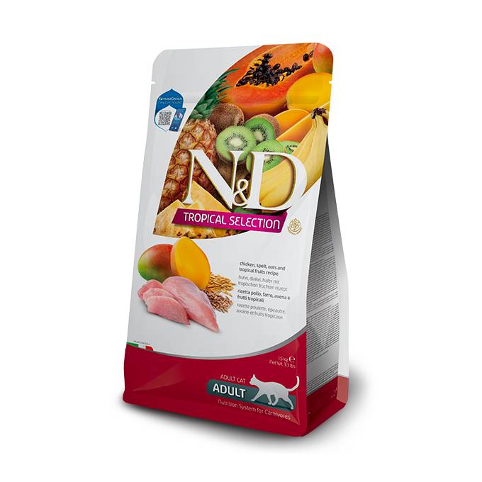 N&D Tropical Selection: Chicken, Spelt, Oats & Tropical Fruits Adult